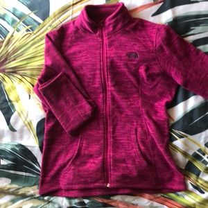 This is a warm fleece North Face jacket.